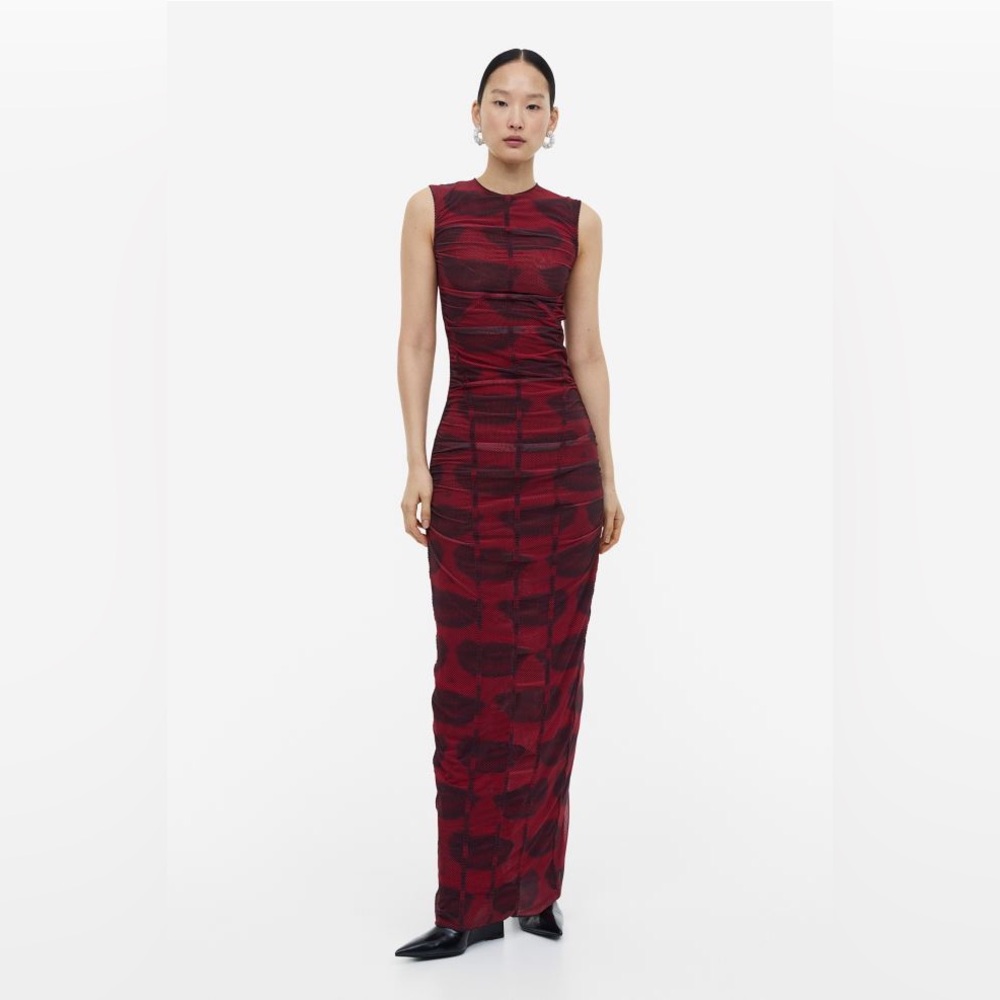 Graphic-Print Bodycon dress